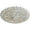 Ekena Millwork Lariah Ceiling Medallion (Fits Canopies up to 1 3/8"), 24 3/4"OD 1 3/8"ID x 3 1/4"P, Flash Blue CM24LAFBS - alternate 3